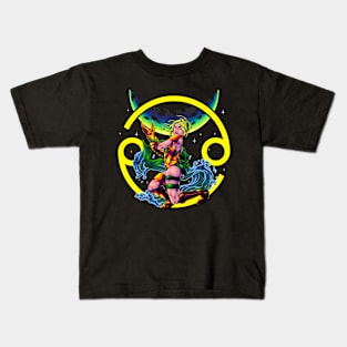 The Great Cancer Zodiac (girl) Kids T-Shirt